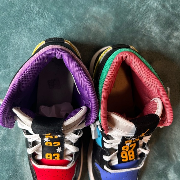 Colorful Air Jordan 1 Mid Sneakers - Picture 7 of 7